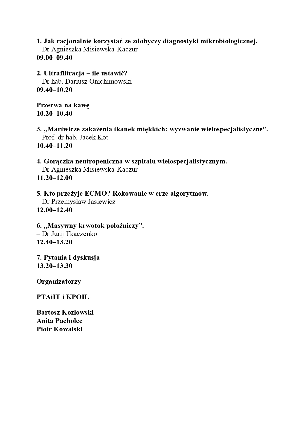 Program XXII Konferencji Anestezjologicznej Grudziądz 2026_page-0002