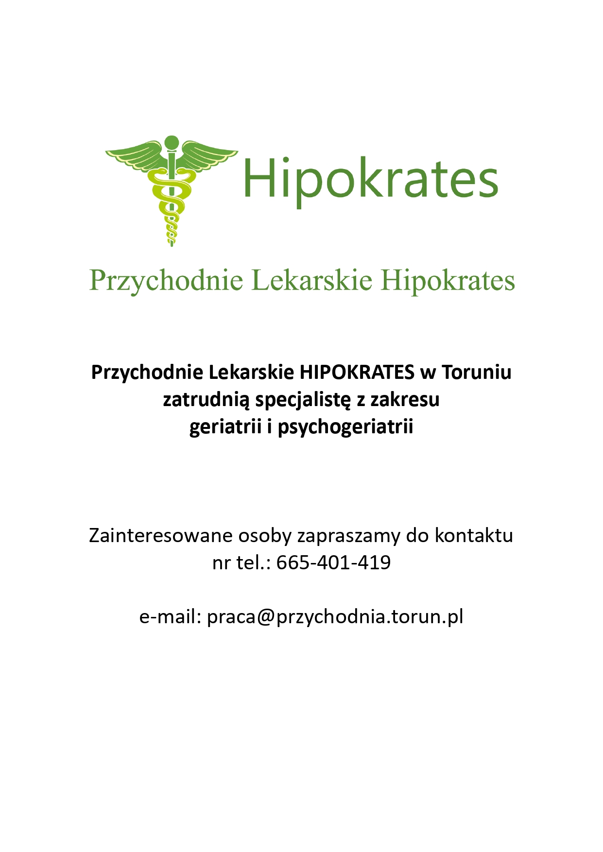 Geriatra Hipokrates, 2025-05