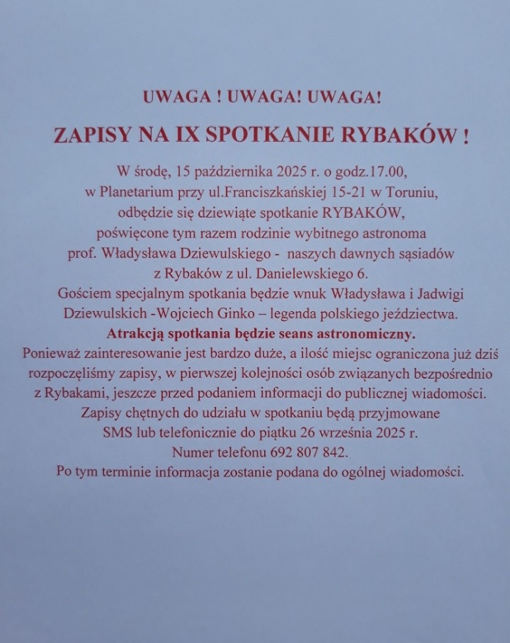 IX spotkanie rybaków