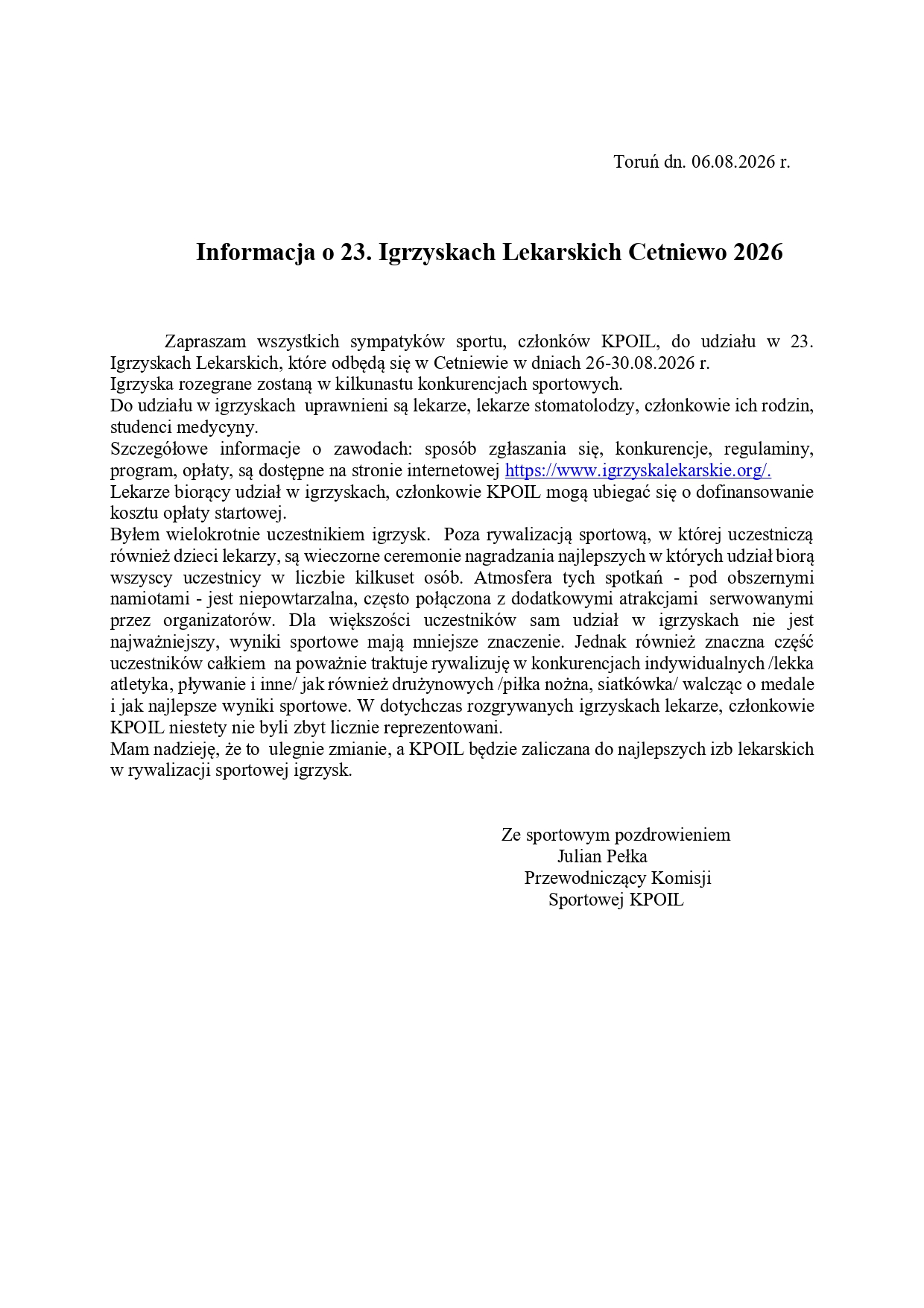 Info 23- IL Cetniewo 2026