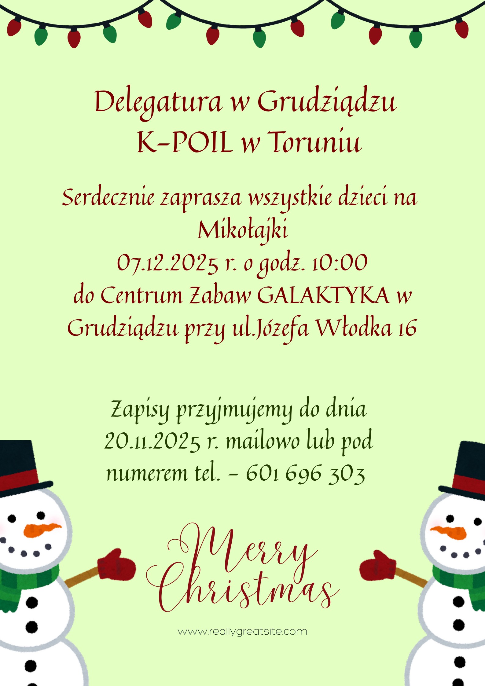 Mikołajki Gru, 2025 plakat