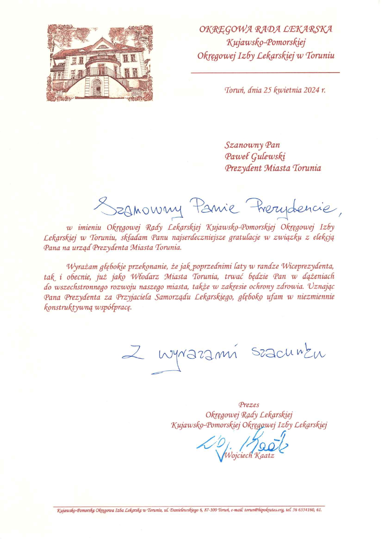 gratulacje - nowy Prezydent m- Torunia Paweł Gulewski_page-0001